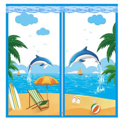 免打孔魔术贴客厅可拆卸防蚊纱窗