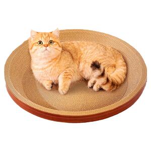 圆形猫抓板耐抓耐磨不掉屑猫爪盆猫窝一体防猫抓沙发超大号猫玩具
