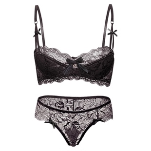 「LA」香蜜沉沉丨静感系列*法式性感蕾丝边文胸套装上托胸罩内衣