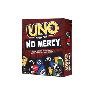 正版UNO纸牌乌诺 No Mercy新款绝不留情游戏卡牌毫不留情扑克牌