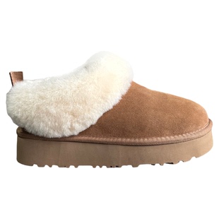 河南桑坡2025秋冬新款厚底塔茨勒羊皮毛一体女款棉鞋雪地靴保暖