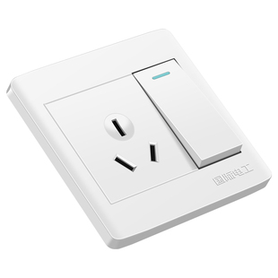 国际电工86型16a空调插座带开关一开三孔3插空调热水器大功率插座