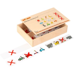 荷兰educo幼儿园益智早教教玩具思维训练配对找错游戏盒522865