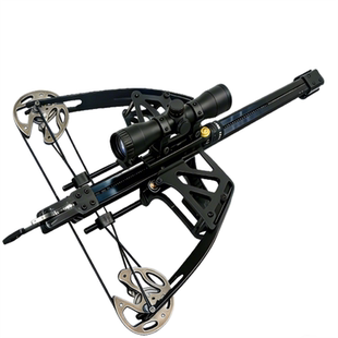苍鹰复合弓户外弓全金属新款连发成年钢珠射箭两用高精度弹弓用品