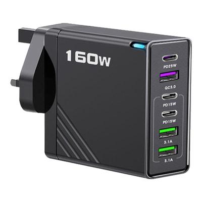 160W英规充电器3USB多接口