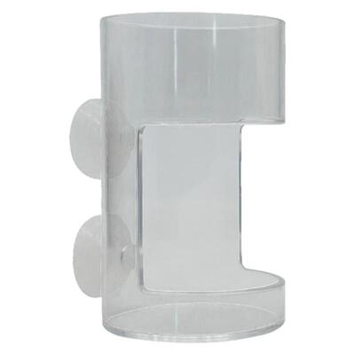 鱼缸小鱼喂食器鱼食投喂器防飘散喂鱼投食圈喂食圈下沉透明亚克力