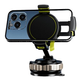 磁吸夹持双模切换车载手机支架真空吸附防抖可360度旋转调节导航
