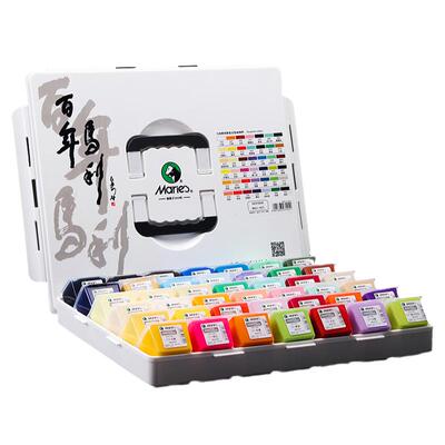 马利牌水粉颜料套装100色盒装