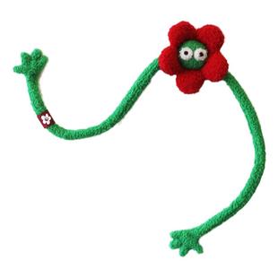 织布云麻麻原创设计可爱小长手包包挂饰手机磁吸小玩物冰箱贴装饰