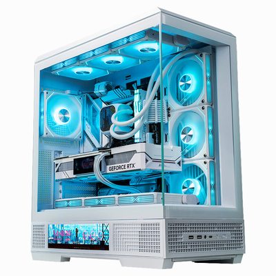 硬件茶谈5080白色高端游戏主机