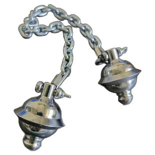 手工实战纯钢链子锤大威力实心一体布鲁头流星锤便携车载防身破窗