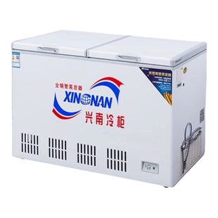 兴南冷柜铜管卧式急冻冰柜商用带锁双温冰箱BDG-192/226/276/316