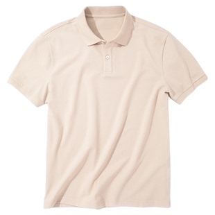 MrBu布先生短袖polo领上衣2025春夏明门襟两粒扣翻领短袖AT16053