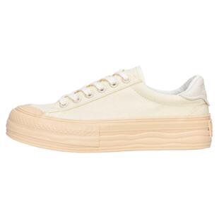 Mistery厚底小白鞋女潮ins百搭学院风帆布鞋ins溶解鞋子增高小众