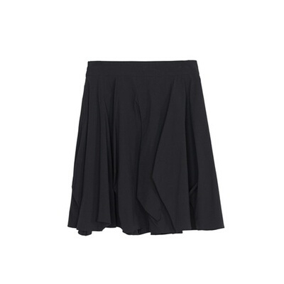 谜底半截裙不规则下摆2022秋新品立体剪裁短裙花苞裙223MB1036