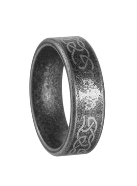 生命之树-不掉色古法窄钛钢尾戒