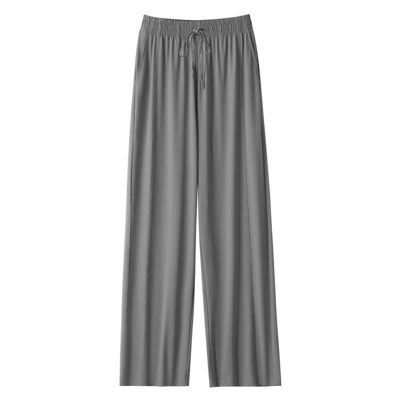 小野和子防晒裤女2026新款冰丝凉感薄款显瘦运动裤子直筒阔腿长裤