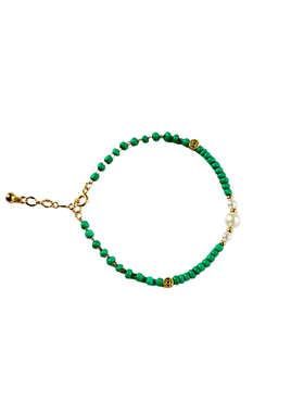 DIY孔雀蓝手链女款轻奢小众精致高级感手串送女友闺蜜生日礼物