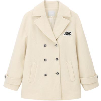 REVAN芮范设计师款高级感双排扣呢大衣RN90302052