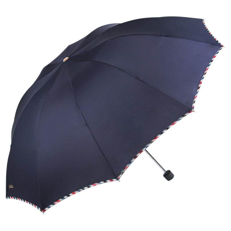 天堂伞正品加大加固加厚雨伞三折叠晴雨两用遮阳伞防晒太阳伞男女