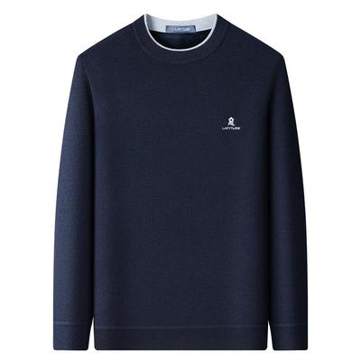 梦特娇绵羊毛时尚针织衫加绒加厚