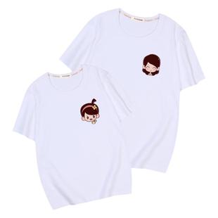 全家福亲子装半袖一家四口纯棉t恤五六口爷爷奶奶祖孙三代亲子装