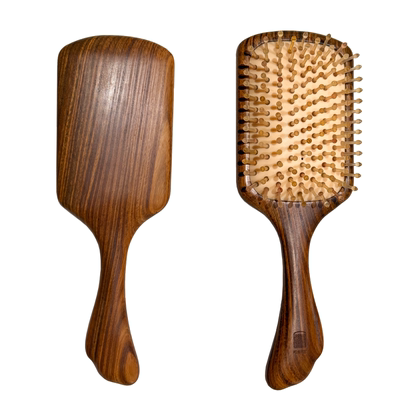 邢粮檀香木羊角气垫头皮按摩梳