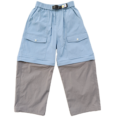 撞色可拆两穿裤伞兵裤儿童长裤