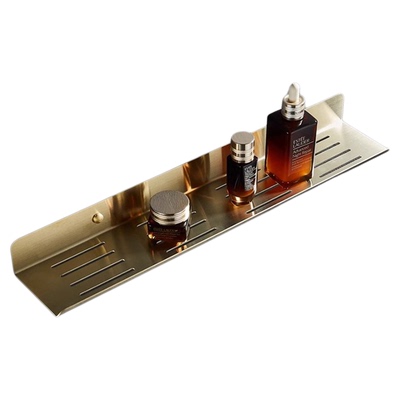 拉丝金色浴室置物架马桶上方收纳