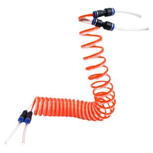 2L焊具氧气煤气丙烷管弹簧式PU螺旋弹力焊枪连接管内4mm弹簧气管