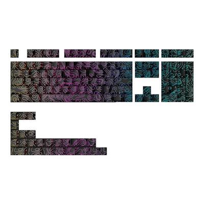 黑色等高线3.0键帽原厂PBT热升华
