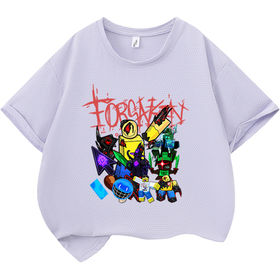 罗布乐思儿童短袖宽松 roblox虚拟世界衣服装速干儿童t袖2026