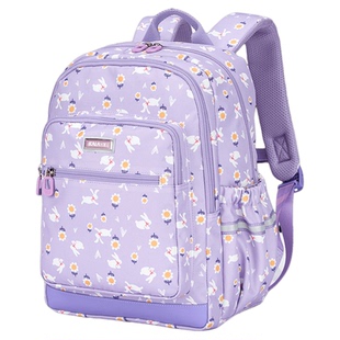 卡拉羊超轻轻便减负书包小学生1-3-6年级女生儿童双肩包