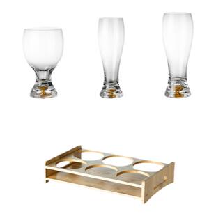 网红高档水晶高级感啤酒杯家用轻奢金箔精酿小麦扎啤杯商用冷饮杯