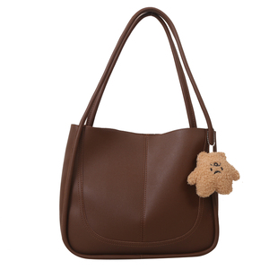 韩国小众手提托特包包女2023新款秋冬时尚高级感大容量复古水桶包