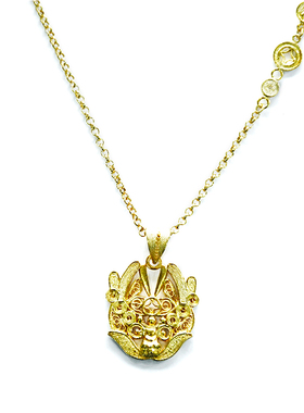 原创非遗风汉服项链银花丝