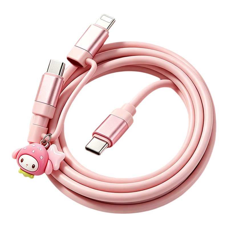 可爱iPhone17pro数据线适用苹果16充电线30Wpd快充14P苹果13充电线12手机11快充8华为荣耀小米viv