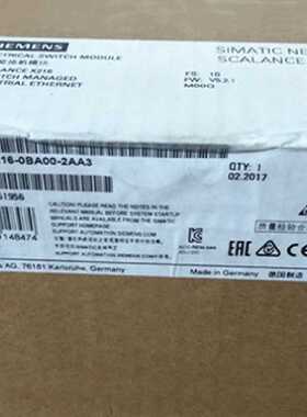 议价6GK5216-0BA00-2AA3电气交换机模块6GK52160BA002AA3