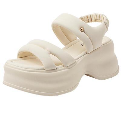 康莉厚底日常休闲凉鞋