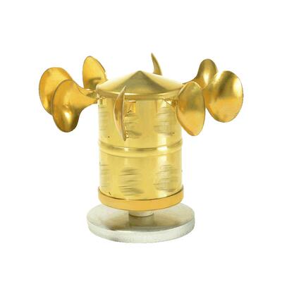 藏老喵不锈钢家用风力转动轮摆件