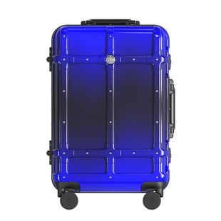 NAKURU行李箱男潮流时尚箱子29大容量高颜值密码箱复古蓝20寸铝框