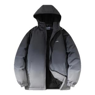 贵人鸟羽绒服男2025年冬季渐变色潮牌加厚保暖鸭绒服防寒外套男款