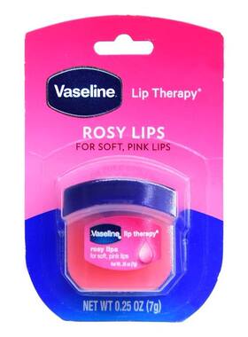Vaseline 玫瑰味凡士林迷你玫瑰修护润唇膏7克旅行便携装保湿长效