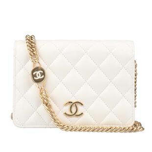 中古9新香奈儿TAG MY BAG 珐琅链条手拿羊皮斜挎二手奢侈品包包