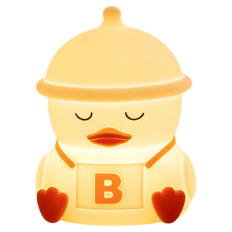 小鸭硅胶拍拍夜灯USB充电遥控