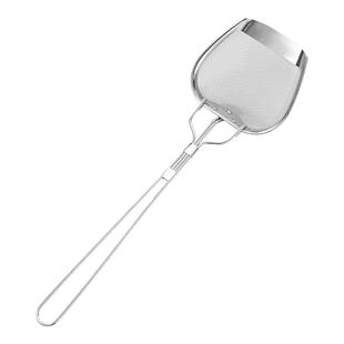 不锈钢方形油渣铲捞渣网油炸滤油漏勺网筛铲子炸鸡店专用密漏商用