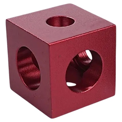 铝型材三通角码固定连接件 欧标15x20x30型直角四方铝合金连接块