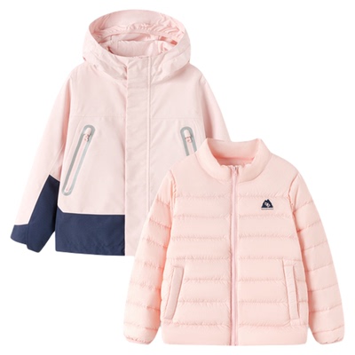 BP巴拉巴拉冲锋衣三合一撞色外套