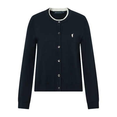 POLOWALK春季女式针织衫圆领开衫