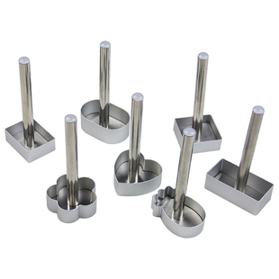 凤梨酥模具长方心形菠萝花朵糖霜饼干烘焙DIY磨具不锈钢压模型